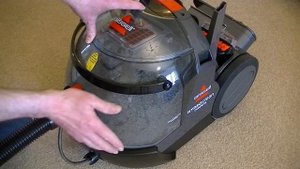 Bissell Hydroclean Complete Dry Vacuuming Demonstration