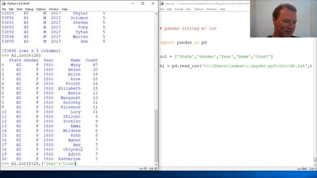 Python Basics Pandas DataFrame loc Method