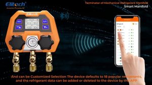 Elitech DMG-4B Digital Manifold Gauge App Control AC Gauges