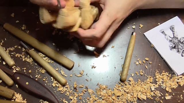 Резьбы по дереву. Статуэтка- лепрекона. Часть 2. Резная скульптура ручной работы. #РезьбаПоДереву