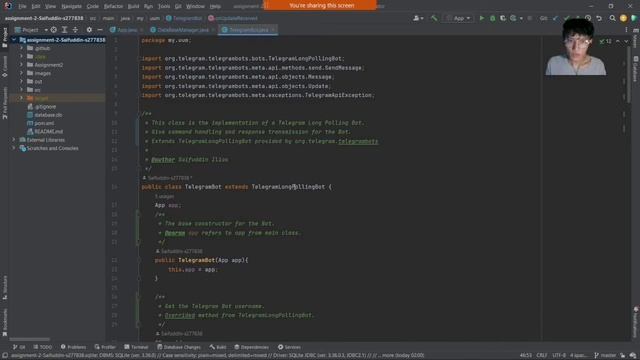 STIW3054 Assignment 2 - 277838 (Telegram Bot) смотреть онлайн