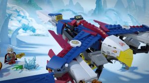 Сборка и обзор летательного аппарата Lego Chima 70142 Огненный орел Эрис
