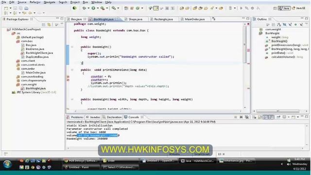Java Package | java inheritance Tutorials online | Java Training Course | Java oops Concepts