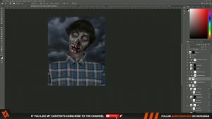 Trasformo Me Stesso in uno ZOMBIE in Photoshop || HALLOWEEN SPEED ART