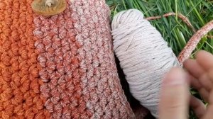 Пряжа YarnArt macrame cotton spectrum и сумка из нее. Отзыв