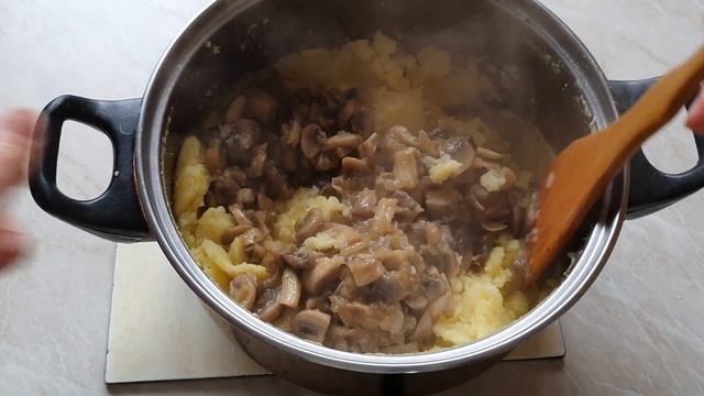 Картофельные котлеты с грибами. Постное блюдо с грибами. Котлеты не уступают мясным!