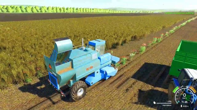 Farming Simulator 2019. Агромаш. Посадка картофеля; уборка картофеля. #16 смотреть онлайн