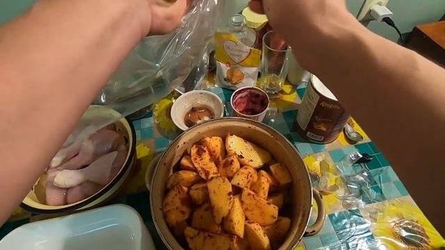 Вкусная картошка Potatoes With Chicken, Fast And Delicious_#Картошка с #курицей быстро и #вкусно.