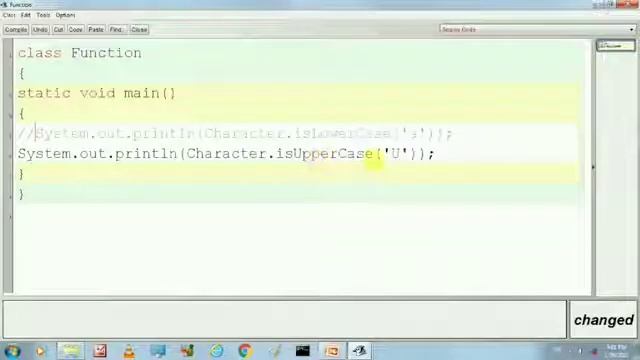 Character function in java