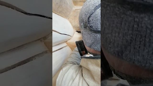Шлифовка сруба в 2 прохода,Правильная Шлифовка и подборка углов,Шлифовка сруба из липы смотреть онлайн