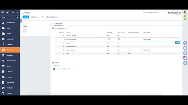 Excel pivot report for bpm'online смотреть онлайн