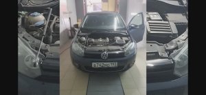 Химчистка с разбором салона VW GOLF 6.