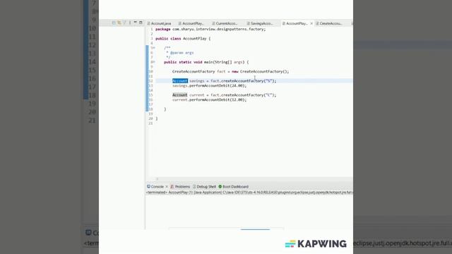Factory Design Pattern #designpatternsinjava #java #hindi