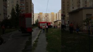 Выезд пожарной машины.