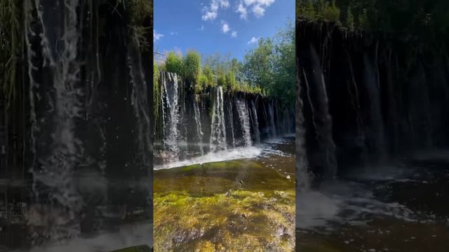 Мини водопад в деревне на Урале