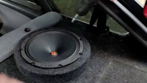 Установка акустики DL Audio Raven 200 в заднюю полку автомобиля ВАЗ-2114