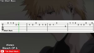 Bleach OP 6 - Alones Guitar Tutorial