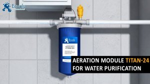 Aeration module "Titan" Ecvols for water filtration and purification by electrochemical aeration.