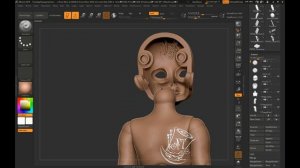 BJD Шарнирная кукла в ZBrush