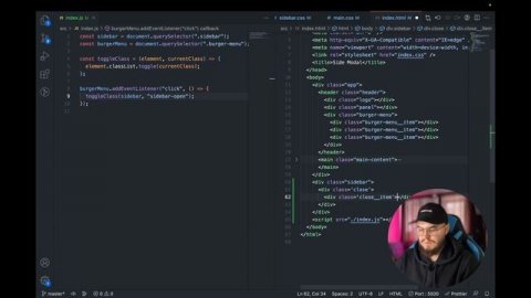 Sidebar С НУЛЯ | HTML | CSS | JS