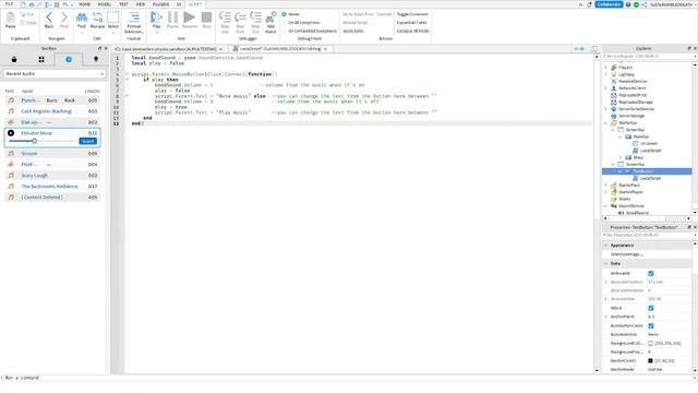 HOW TO MAKE A MUTE/UNMUTE MUSIC GUI IN ROBLOX STUDIO! смотреть онлайн