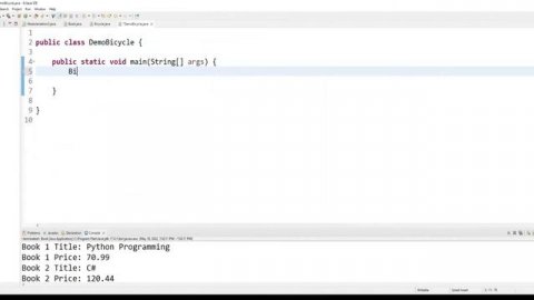 Java Complete Class Example with Getters Setters Constructor Instances | Object Passed as Parameter