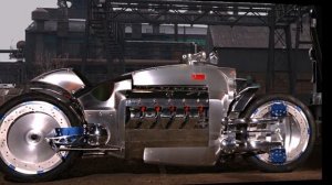 470 км/ч этому мотоциклу не предел - самый мощный мотоцикл в мире Dodge Tomahawk!