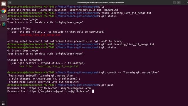 Learn git merge | ersanpreet смотреть онлайн