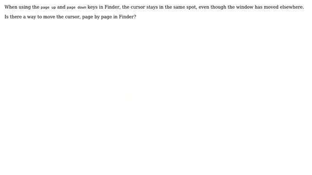 OS X page up, page down movement keys and cursor focus in finder смотреть онлайн