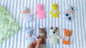 Пальчиковые игрушки. Домашние животные. Видеообзор/Finger puppets Farm animals toys