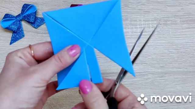Бантик ? из фоамирана за несколько минут. A Foamiran Bow In A Few Minutes.