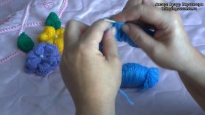 Вязание цветов (цветков) спицами