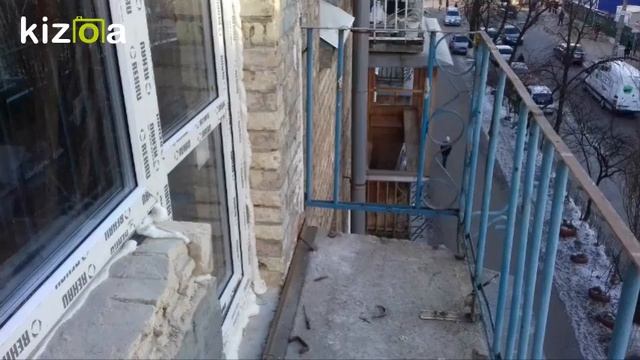 Французский балкон в Сталинке 1 ч  Вынос по плите смотреть онлайн