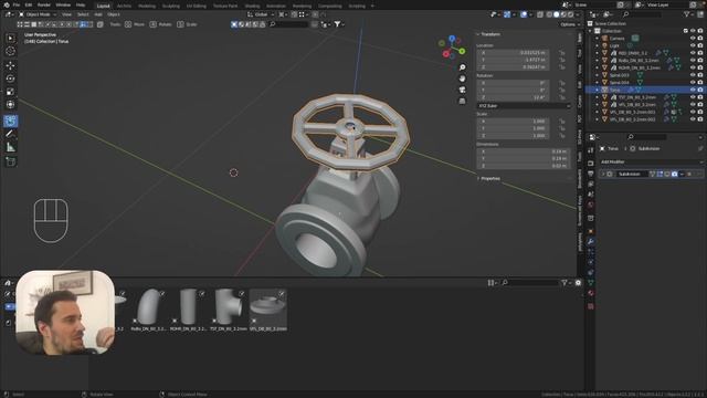 CAD - Transform / используем аддон для точного вращения