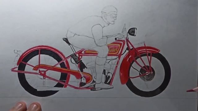 РИСУНОК МОТОЦИКЛА. РИСУНОК МОТОЦИКЛИСТА. смотреть онлайн