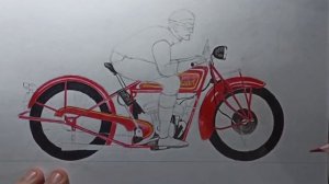 РИСУНОК МОТОЦИКЛА. РИСУНОК МОТОЦИКЛИСТА.