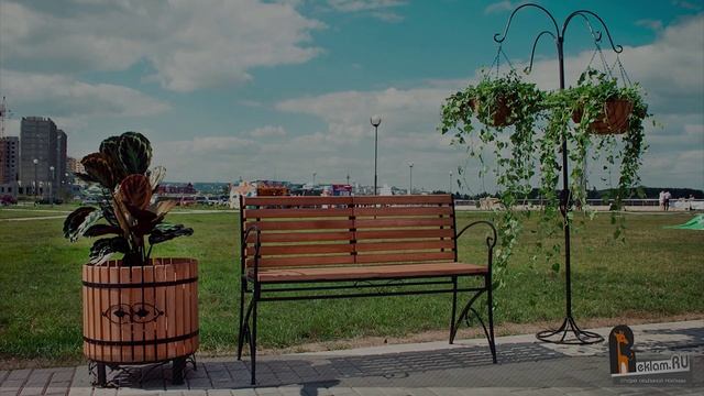 Вертикальное озеленение летних площадок | Стойки для цветов