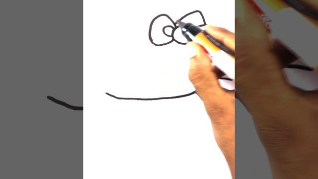 hello kitty drawing kids | very easy drawing cute drawings English | drawing coloring painting tips смотреть онлайн