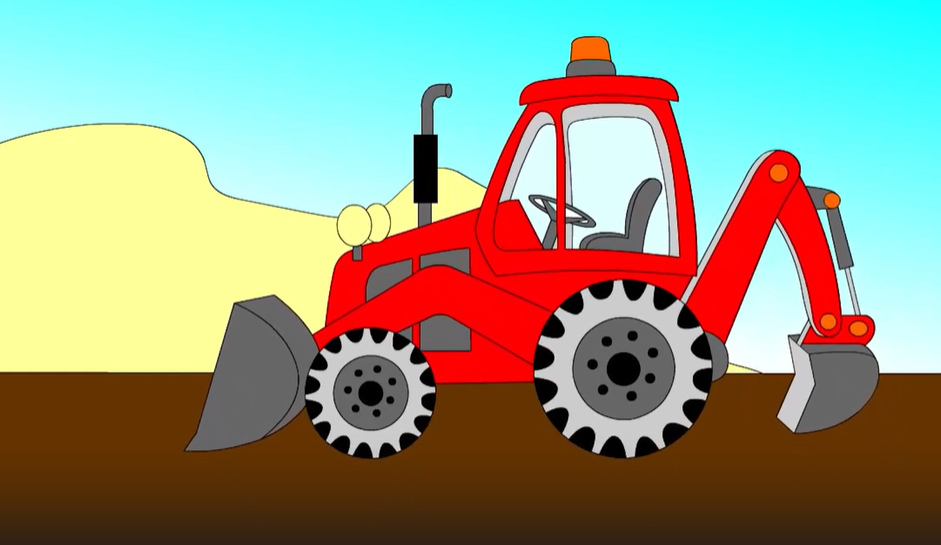 Учим цвета. Мультик про трактор смотреть онлайн