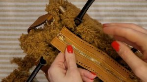 ? Меховая сумка TEDDY ? вяжем крючком по канве