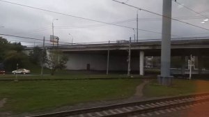 Проезд на электричке МЦД перегон Окружная-Водники город Долгопрудный Московская область