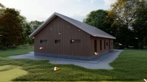 ПРОЕКТ дома ИЗ ГАЗОБЕТОНА 159 м2 в стиле БАРНХАУС
