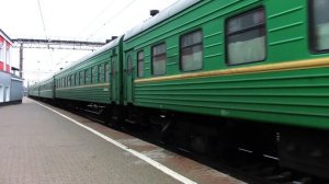 ЧС7-200 с поездом Москва — Бишкек, станция Рузаевка