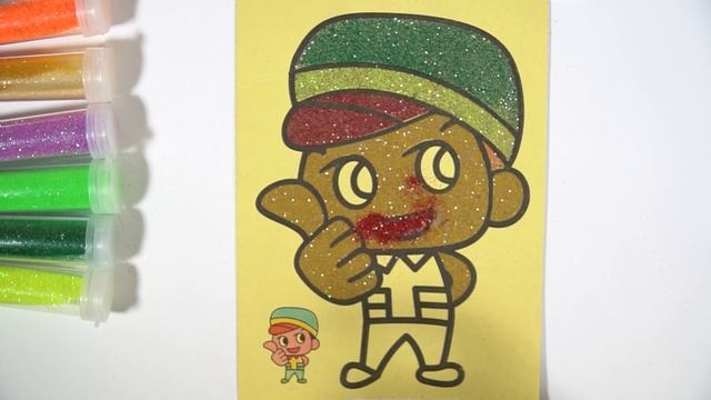 Мальчик рисование блестками Как Рисовать блёстками Познавайка ТВ смотреть онлайн