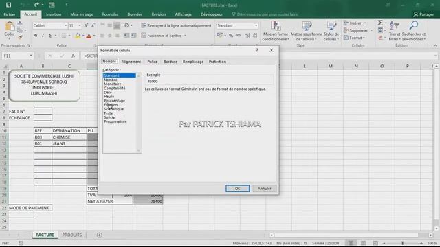 EXCEL: PERSONNALISER FORMAT MONETAIRE смотреть онлайн