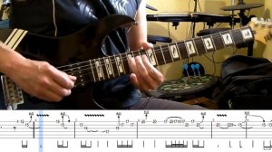 Iron Maiden - The Writing On The Wall Dave Murray solo lesson (with tablatures and backing tracks)