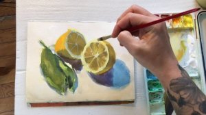 Gouache Paint-Along "Lemon Halves" with Heather Ihn Martin