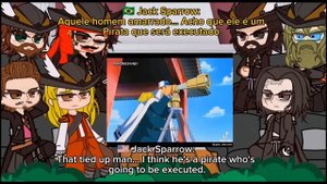 Pirates of Caribbean React to Luffy || TikTok Edits || Gacha React