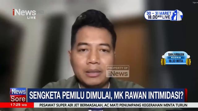 Anwar Usman Dipastikan Tidak Turun Tangan dalam Persidangan Sengketa Pemilu - iNews Sore 25/03