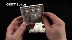 Беспроводной кинетический выключатель GRITT Space трехклавишный